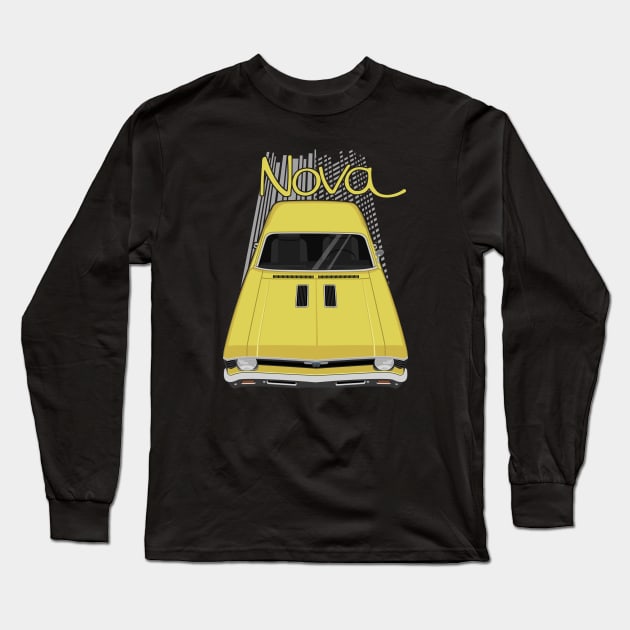 Chevrolet Nova 1969 - 1972 - yellow Long Sleeve T-Shirt by V8social